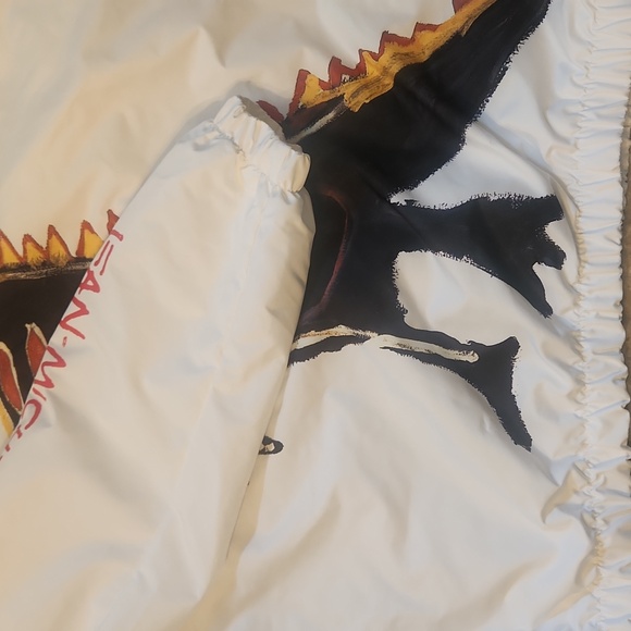 JEAN MICHEL BASQUIAT DINOSAUR MEMBERS ONLY WINDBREAKER MEN LARGE - Picture 8 of 10